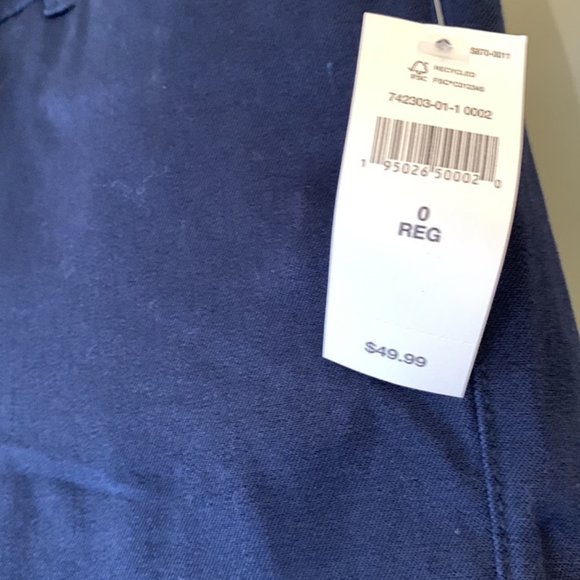 NWT - Gap Women’s Slim City Coupe Urbaine Etroite Blue Pant (Size 0) - Picture 5 of 8